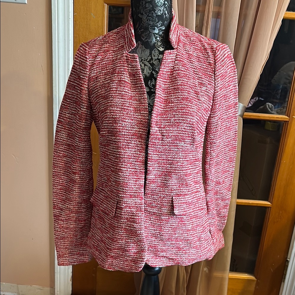 Vintage Talbots Women's Red Tweed Jacket, 4